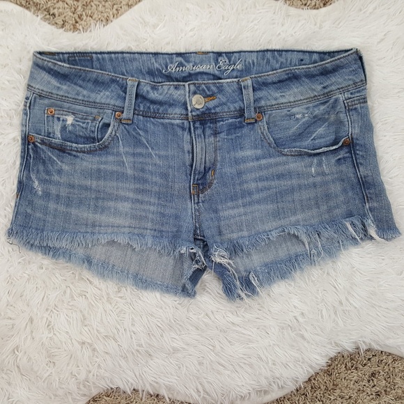 American Eagle Outfitters Pants - American Eagle Stretch Cut-Off Jean Shorts 12 #40
